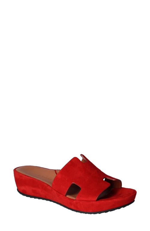 Catiana Platform Sandal in Red