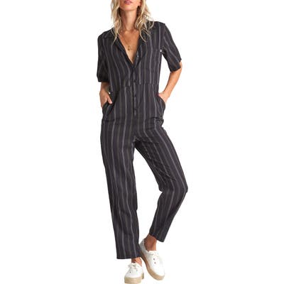 Billabong Hit The Highway Straight Leg Jumpsuit, Black