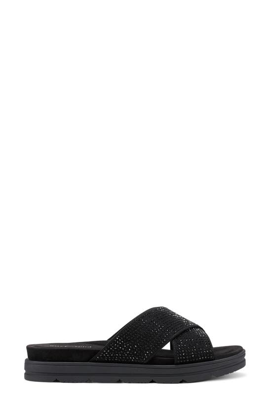 Easy Spirit Sestacy Platform Slide Sandal In Black
