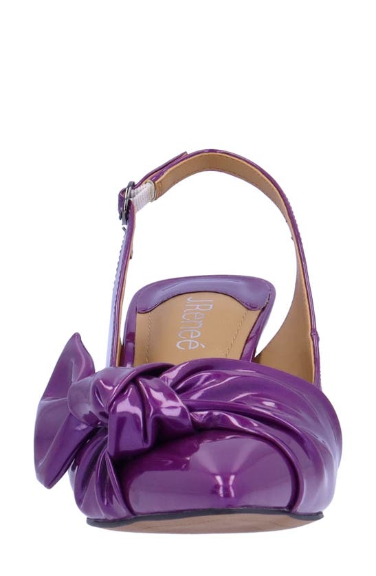 Shop J. Reneé Lenore Pointed Toe Slingback Pump In Purple