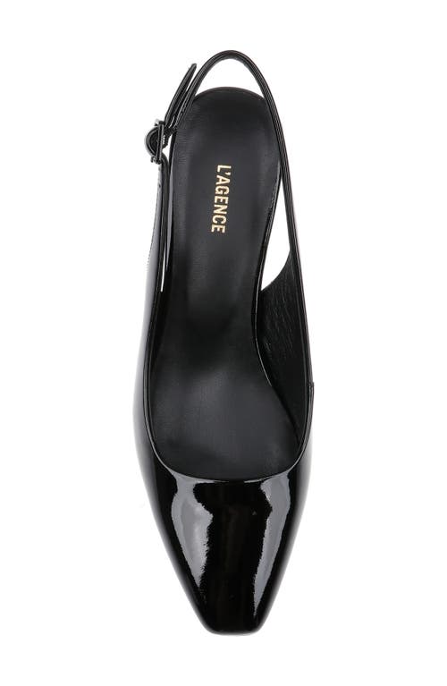 Shop L Agence L'agence Elaina Slingback Pump In Black Patent