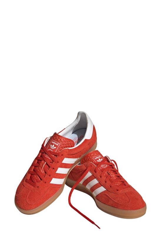 Adidas Originals Gazelle Sneaker In Bold Orange/ White/ Gum