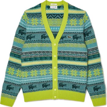 Lacoste cardigan online green