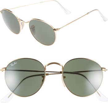 Ray-Ban Icons 50mm Round Metal Sunglasses | Nordstrom