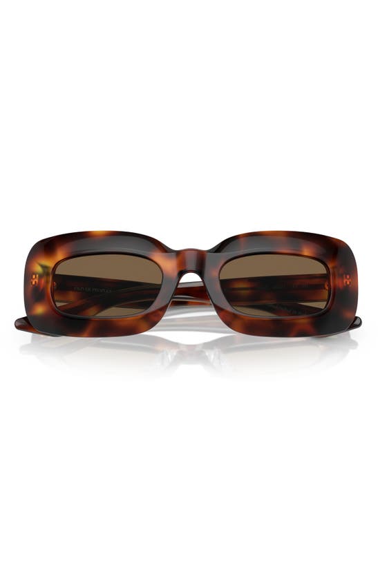 Shop Oliver Peoples 1966c 49mm Square Sunglasses In Brown