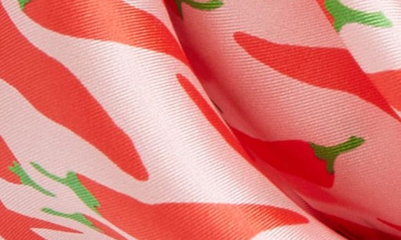 Shop Kate Spade Peppers Silk Square Scarf In Pale Carnation
