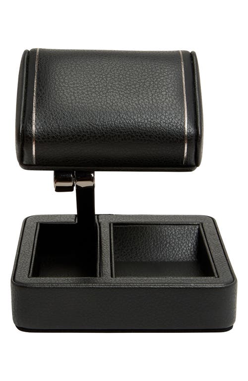 Shop Wolf British Racing Travel Watch Stand In Black/gunmetal