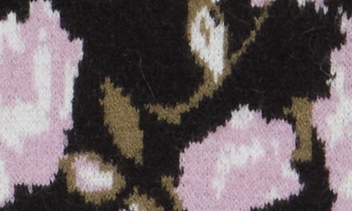 Gemma + Jane Oversize Floral Jacquard Cardigan In Lavender Multi