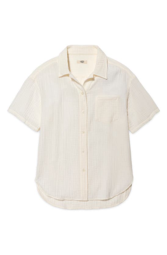 Ugg Vivianne Cotton Pajama Top In Nimbus