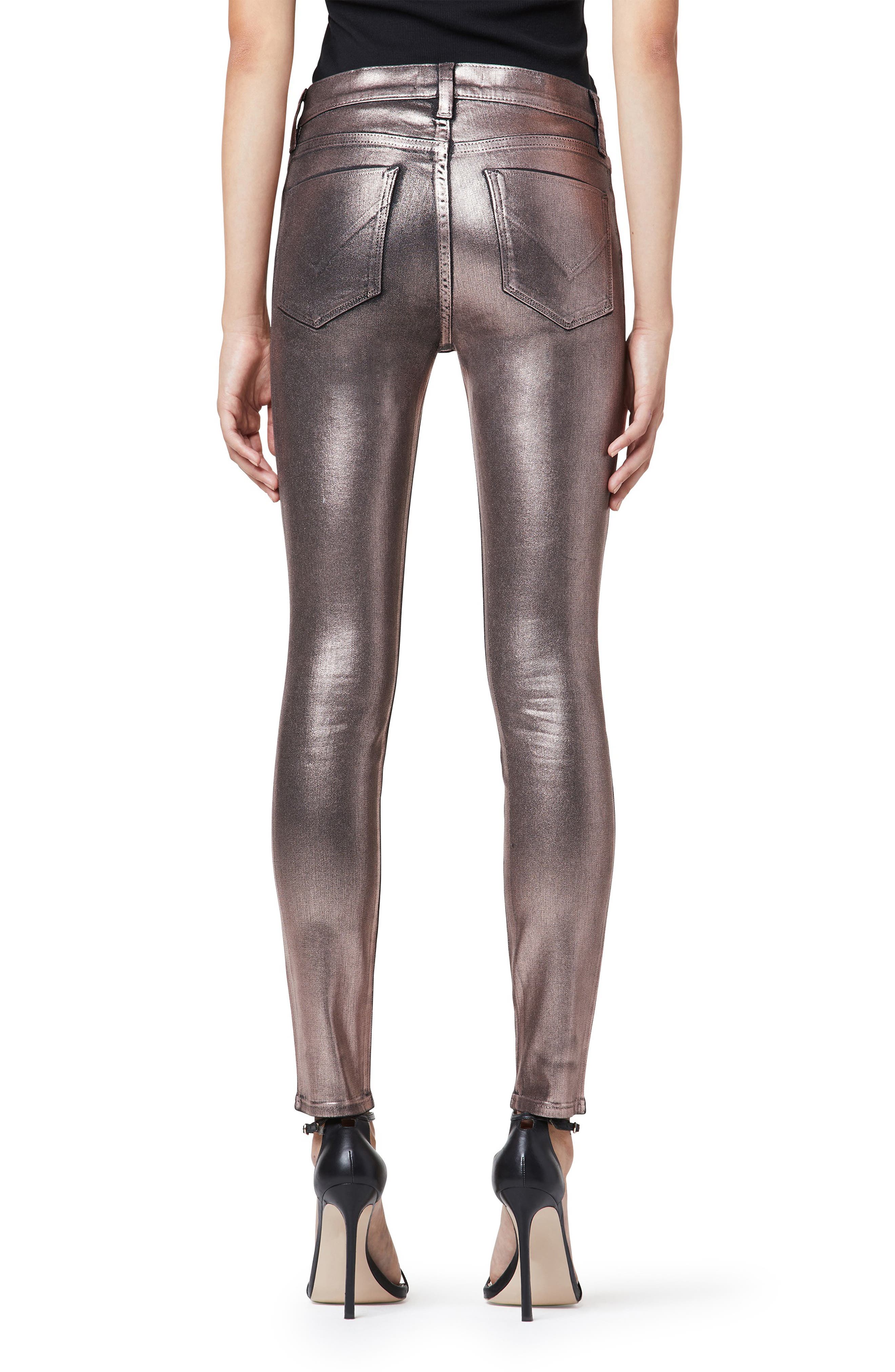 Hudson Jeans Nico Metallic Coated Ankle 