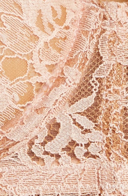 Skarlett Blue Entice Underwire Balconette Bra In Peach/ Ginger