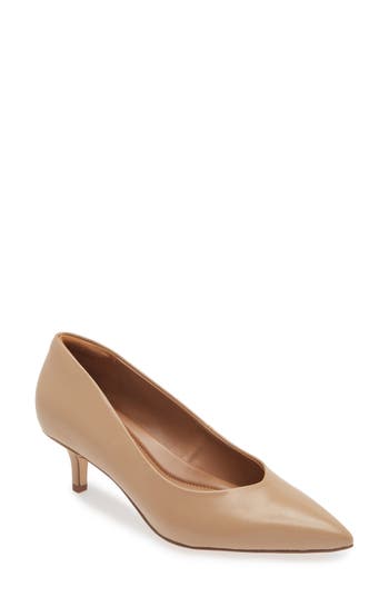 Nordstrom Rack Pascale Kitten Heel Pump In Tan Light
