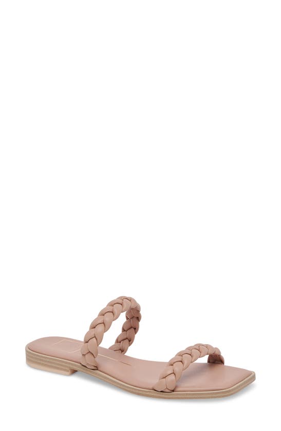 Dolce Vita Indre Square Toe Braided Sandal In Cafe Stella