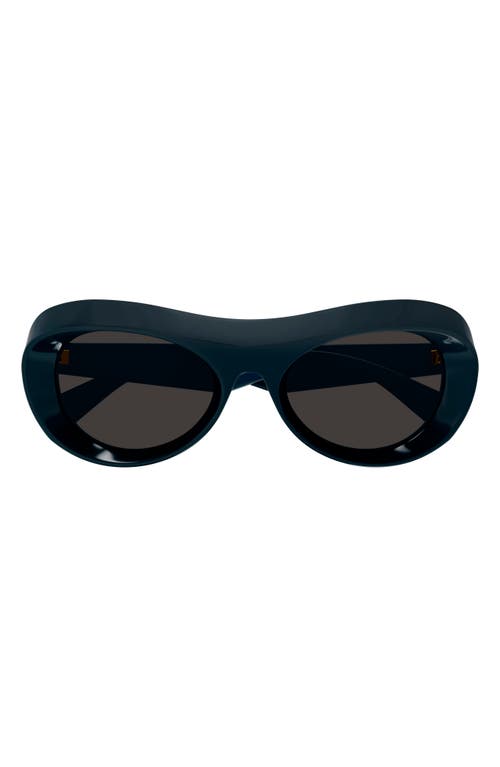 Shop Bottega Veneta 54mm Phantos Sunglasses In Blue