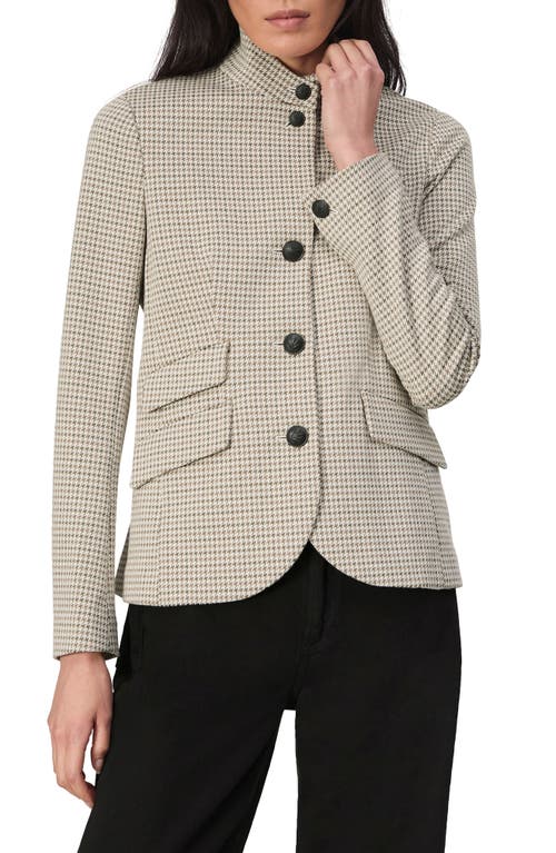 Shop Rag & Bone Slade Houndstooth Blazer In Greige Multi