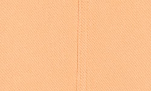 7 For All Mankind Midi Denim Skirt In Peach