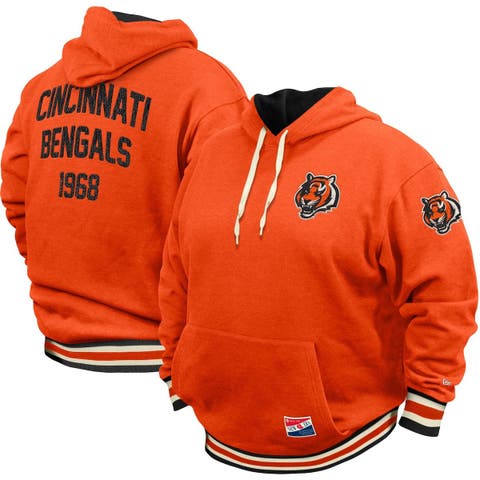 Cincinnati Bengals New Era Colorblock Current Pullover Hoodie - Black