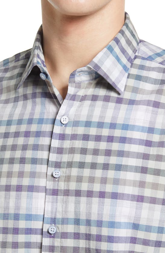 Shop Rodd & Gunn Gummie Bush Original Fit Plaid Button-up Shirt In Violet