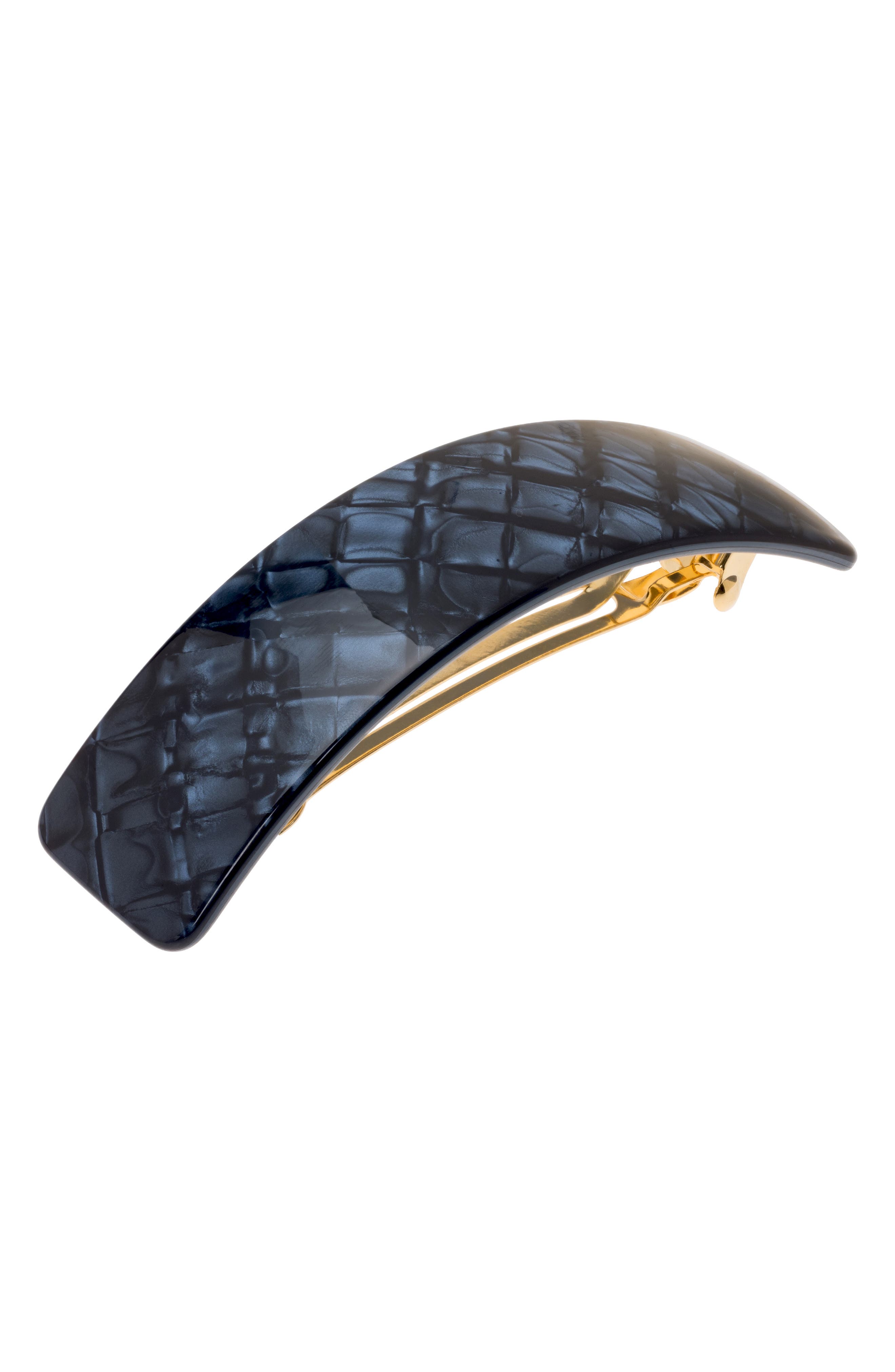 France Luxe Volume Barrette In Frost Navy