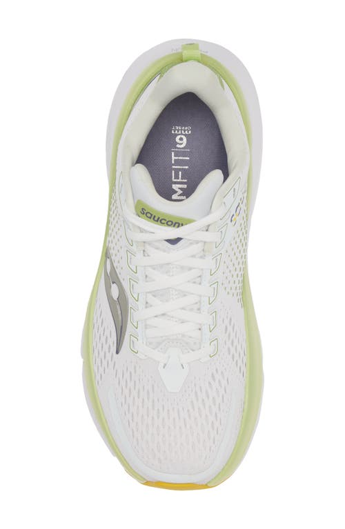 Shop Saucony Guide 17 Running Shoe In White/fern