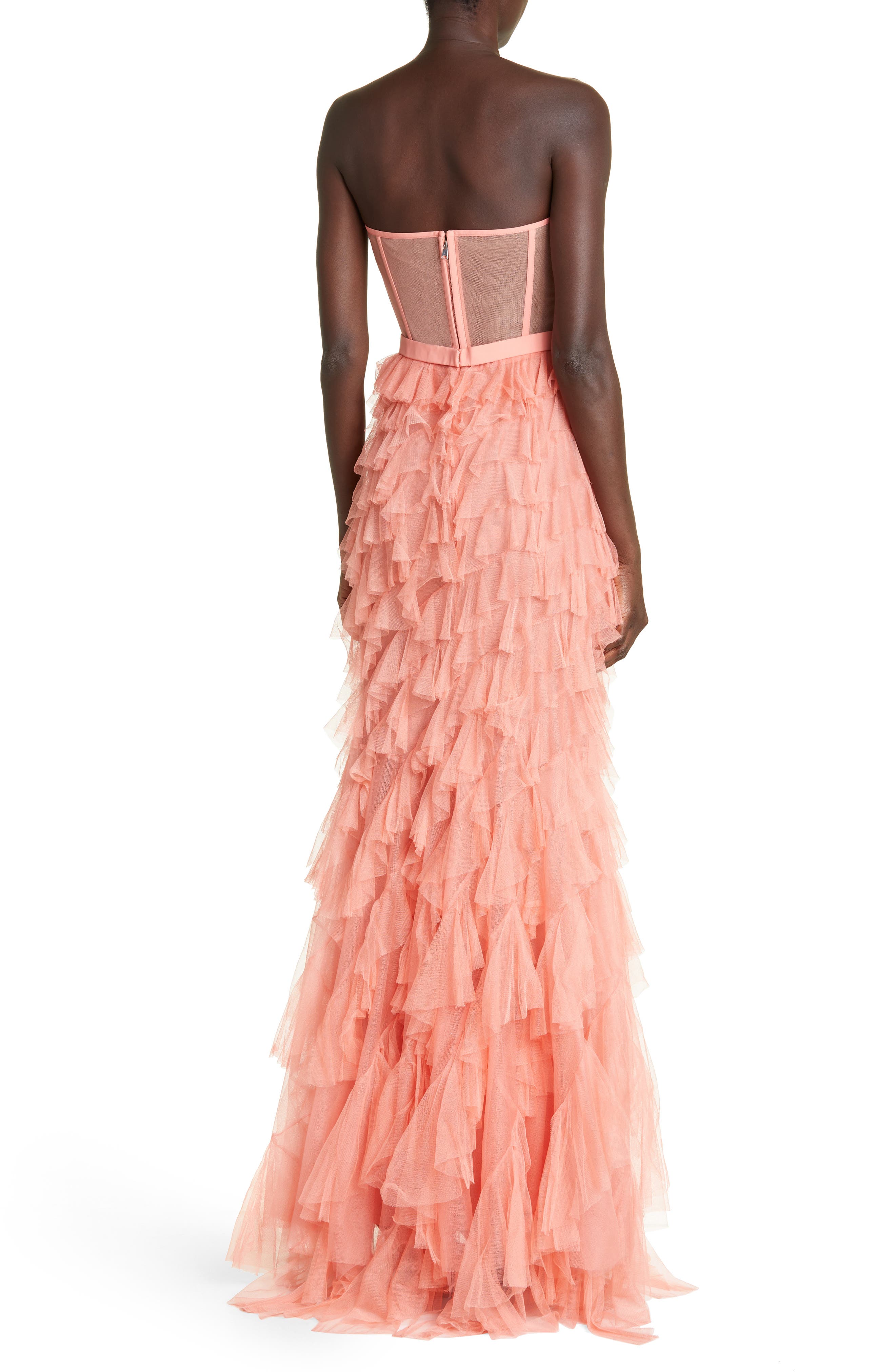 Anemone Ruffled Long herlipto Dress