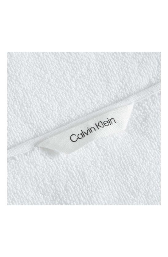 Shop Calvin Klein Entwine 3-piece Towel Set In White