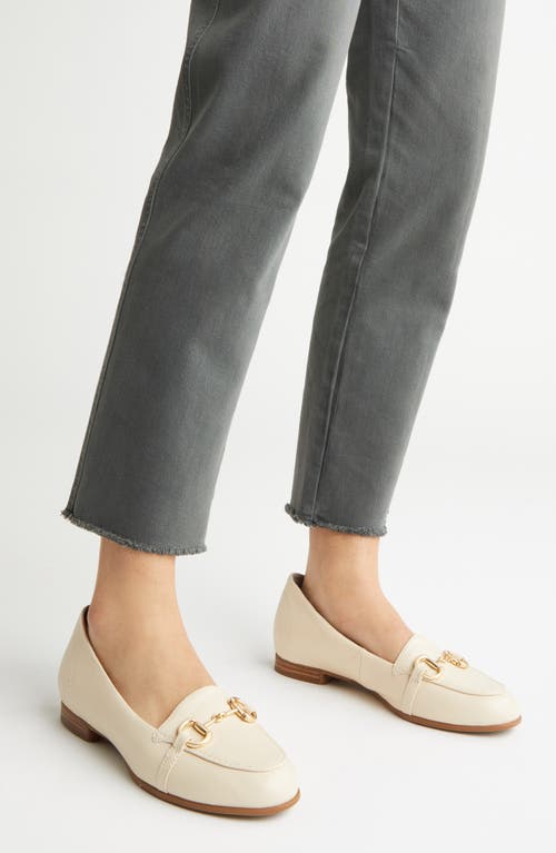 Shop Munro Tanya Bit Loafer In Cream Lamb