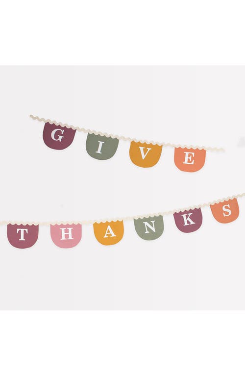 Shop Meri Meri Thanksgiving Fabric Garland In Burgundy Multi