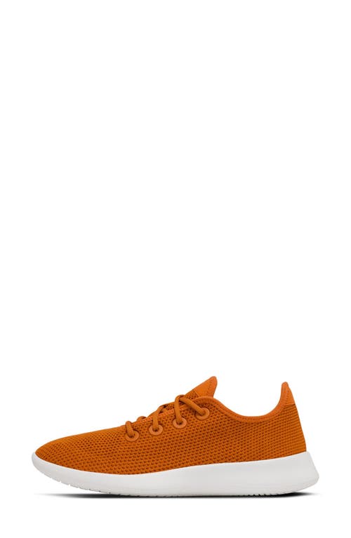 Shop Allbirds Tree Runner Sneaker In Honey Rust/blizzard