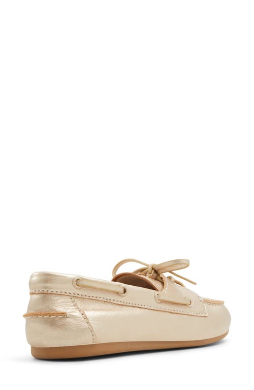 Aldo Sail Boat Shoe In Gold