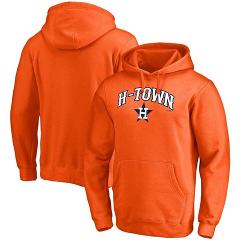 Women's Russell Heather Orange Oklahoma State Cowboys V-Neck Pullover Hoodie