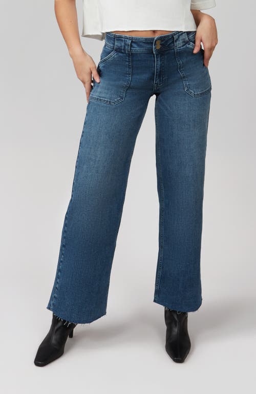 Shop Lola Jeans Nova High Rise Wide Leg Jeans In Dim Sky