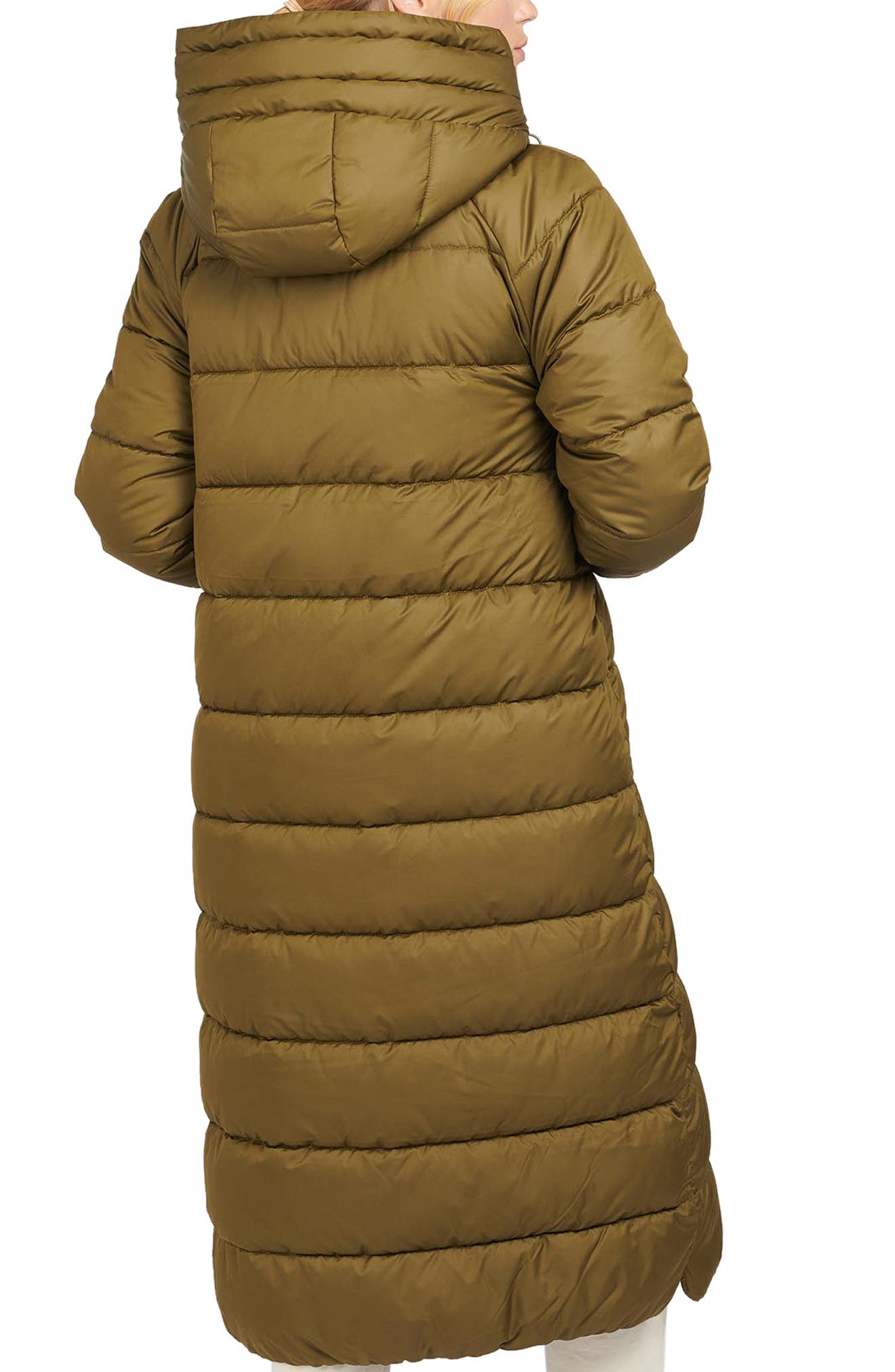 barbour long puffer coat