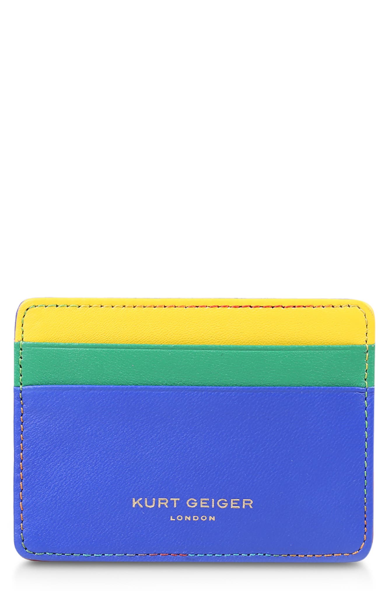 Kurt Geiger London Rainbow Shop 690 Tricolor Card Holder | Nordstromrack