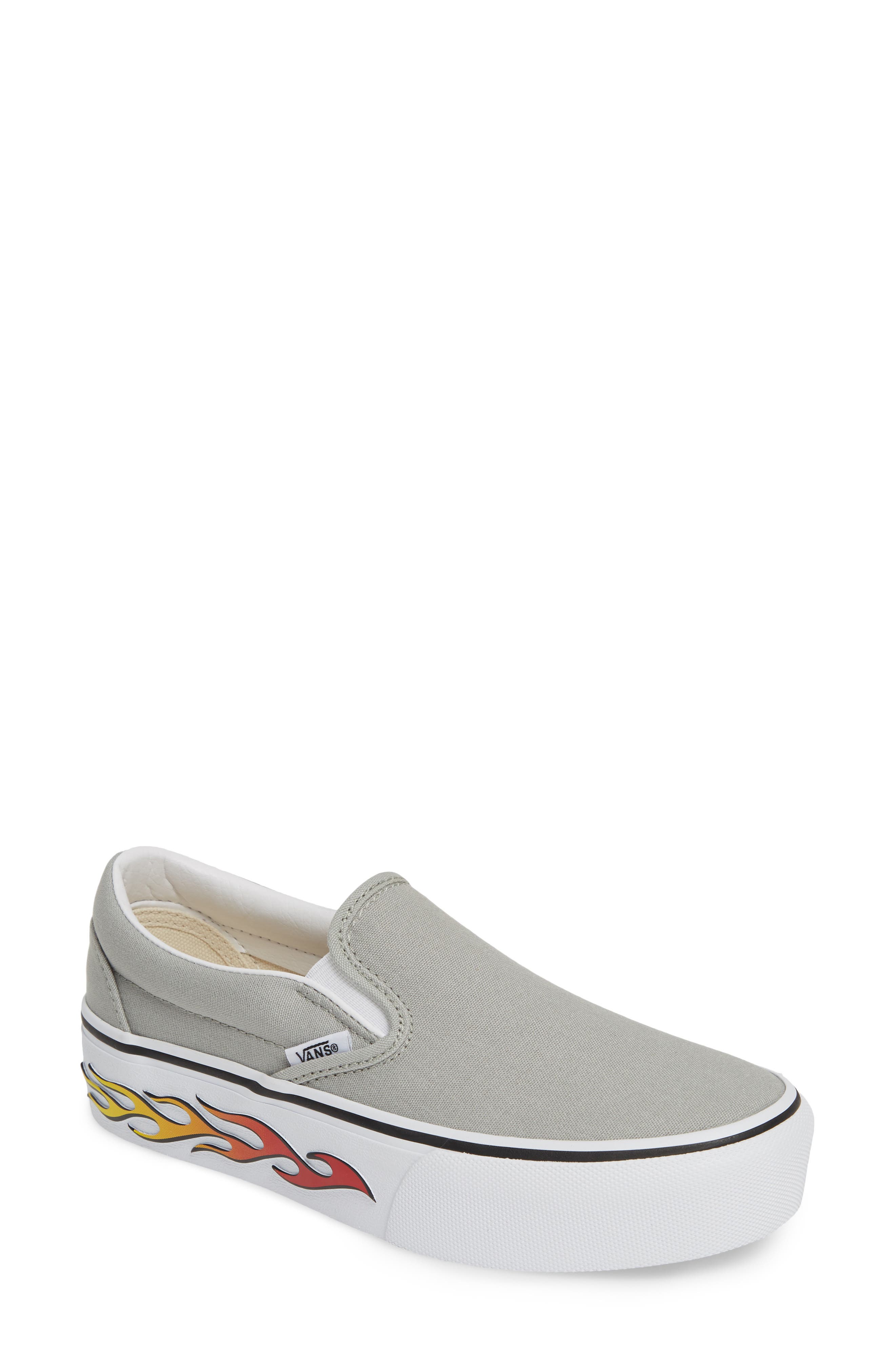 Vans Platform Slip-On Sneaker, Grey