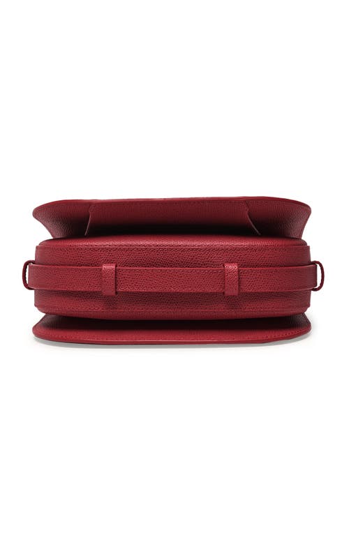 Senreve Cadence Crossbody Pebbled Leather Handbag In Merlot