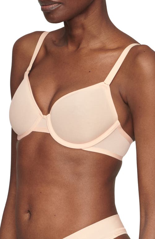 Cuup The Demi Spacer & Mesh Bra In Blush
