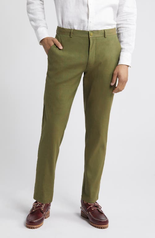 Nordstrom Slim Fit Stretch Linen Blend Chino Pants at Nordstrom,