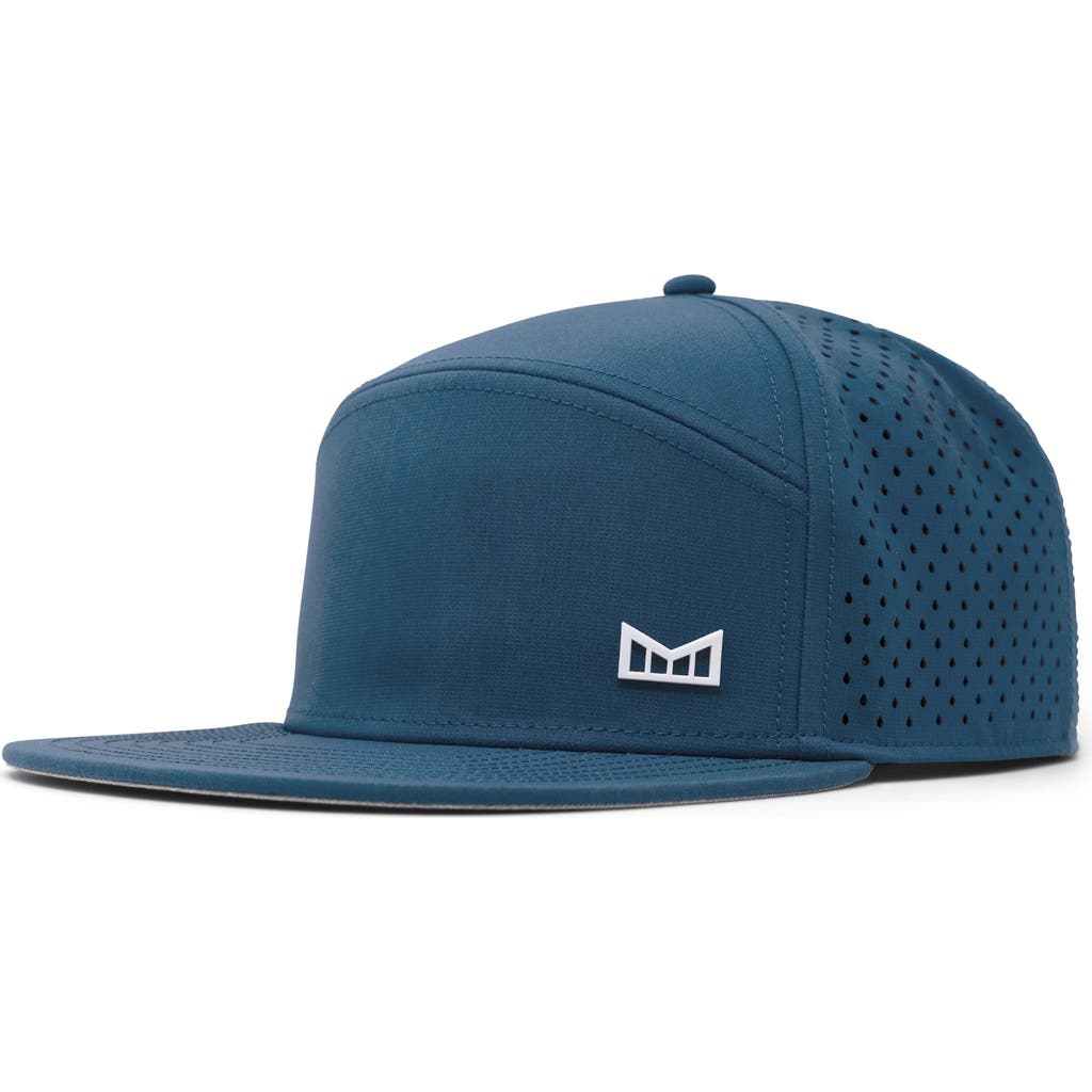 Melin Trenches Icon Hydro Performance Snapback Hat In Steel Blue