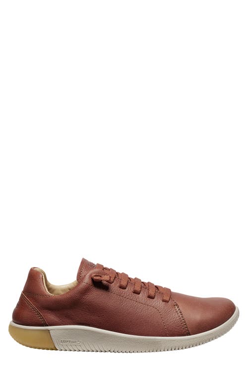 Shop Keen Knx Leather Sneaker In Tortoise Shell/plaza Taupe