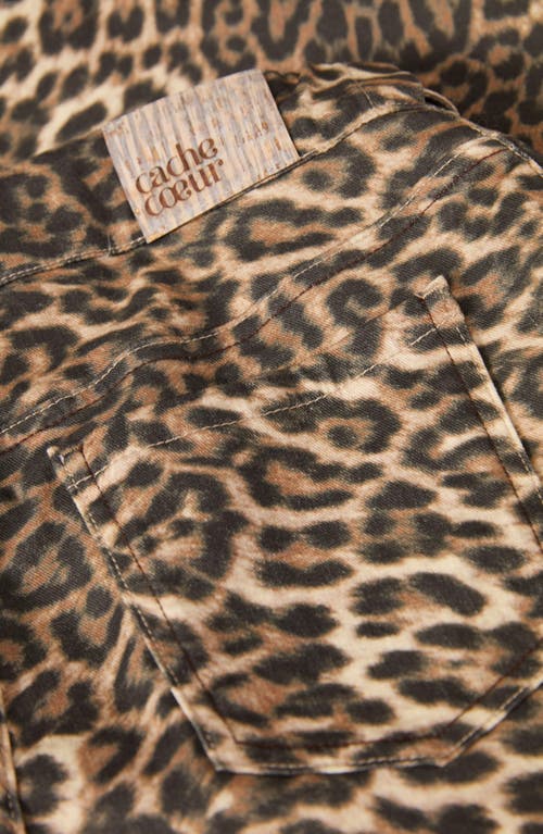 Shop Cache Coeur Leopard Print Maternity Mom Jeans