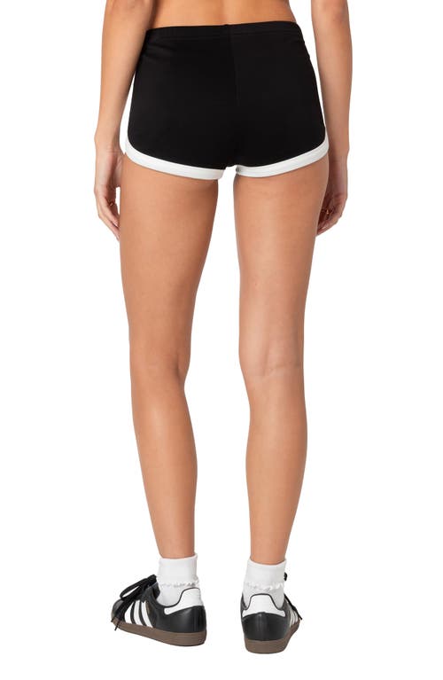 Edikted Elana Microshorts In Black-and-white