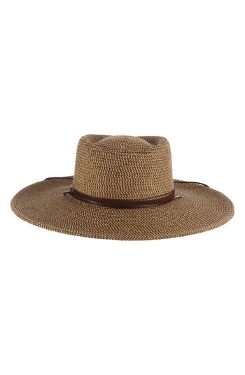 Scala Cord Upf 50+ Straw Hat In Brown