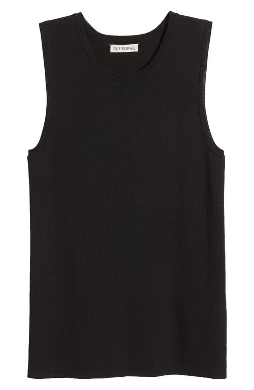 Shop Rue Sophie Keith Sleeveless Sweater In Noir