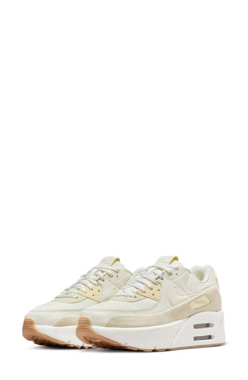 Shop Nike Air Max 90 Lv8 Platform Sneaker In Sail/phantom/brown