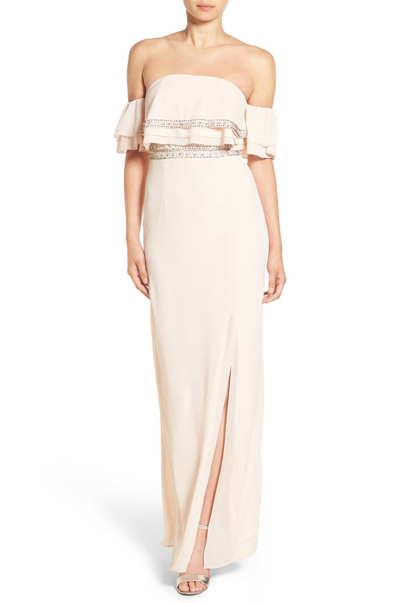 TFNC 'Cecilia' Embellished Strapless Gown | Nordstrom