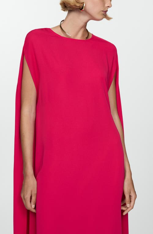 Mango Robe Ouverture Manches In Pink