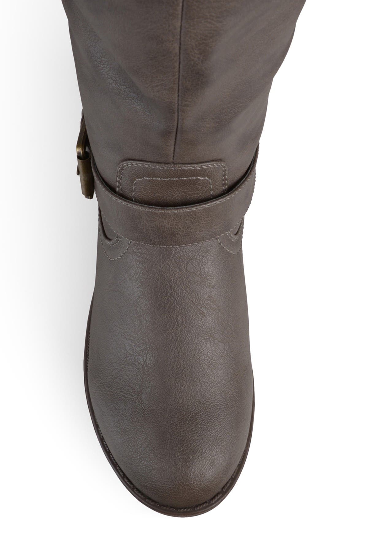 Journee Collection Kane Studded Tall Boot In Medium Beige