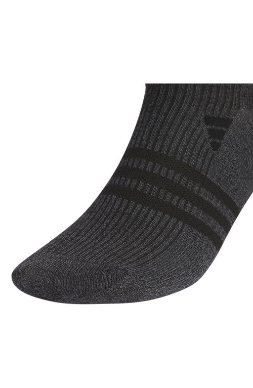 Adidas Originals Adidas 6-pack Superlite Super No-show Performance Socks In Onix Grey/black