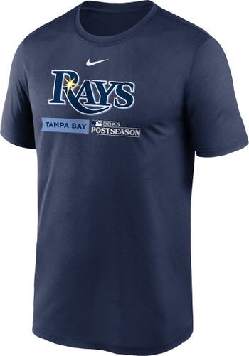 Nike Tampa Bay Rays Navy 2023 Postseason Authentic Collection Dugout T-Shirt